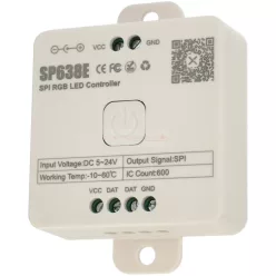   Smart SPI LED vezérlő digitális (DRGB) LED szalagokhoz (futófény) Bluetooth, fehér