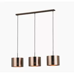 EGLO SAGANTO barna függeszték E27 3x60W 1030x250 mm