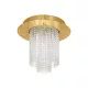 EGLO VILALONES LED kristály arany mennyezeti lámpa meleg fehér 500 mm 10x4,3W