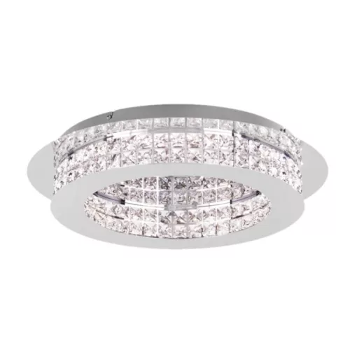 EGLO PRINCIPE LED kristály króm mennyezeti lámpa 500 mm 10x3,15W
