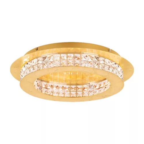 EGLO PRINCIPE LED kristály arany mennyezeti lámpa 500 mm 10x3,15W