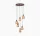 EGLO SIRACUSA barna rézszínű függeszték E27 6x60W 500 mm
