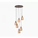 EGLO SIRACUSA barna rézszínű függeszték E27 6x60W 500 mm