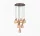 EGLO SIRACUSA barna rézszínű függeszték E27 10x60W 615 mm