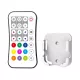 SkyDance R9 SPI DRGB+W távirányító digitális (futófény) LED szalagokhoz, 27 gombos, fehér-fekete