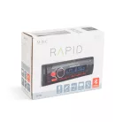 Fejegység "Rapid" - 1 DIN - 4 x 50 W - BT - MP3 - AUX - SD - USB