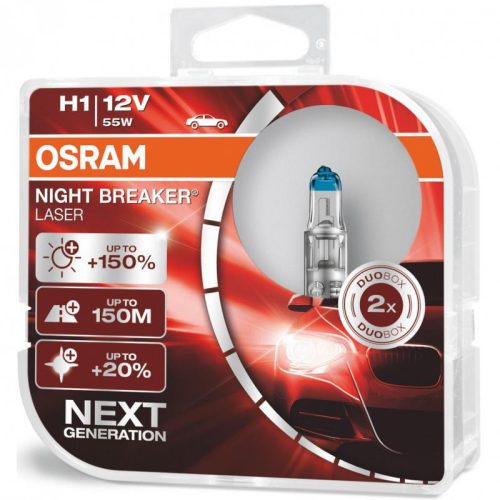 Osram H1 Night Breaker Laser +150% 55W 12V autó izzó