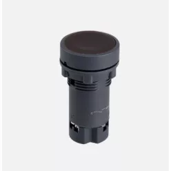 Nyomógomb fekete No+Nc IP20