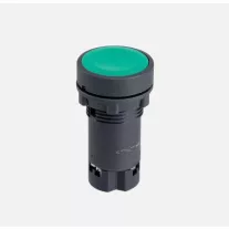 Nyomógomb zöld 1No IP20