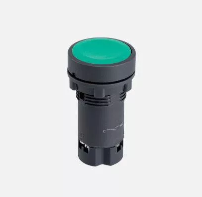 Nyomógomb zöld 1No IP20