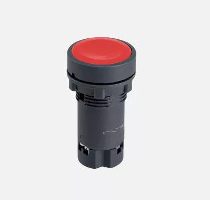 Nyomógomb piros 1Nc IP20