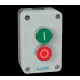 Nyomógomb tokozott IP65 zöld, piros