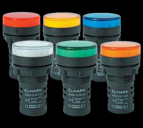 Jelző lámpa ledes 230V AC/DC Piros