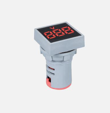 Digitális feszültségmérő műszer 22mm-es furatba négyzet