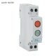 Jelző lámpa sínre szerelhető 230V Piros/Zöld