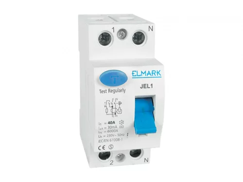 Áram-védőkapcsoló 2 pólusú (Fi-relé) 10A 300mA