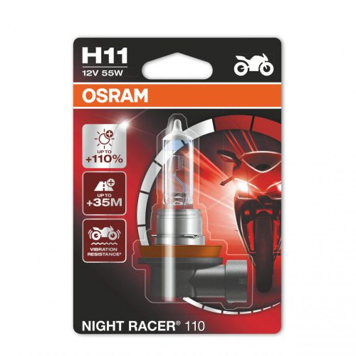 Osram Night Racer H11+50% motorkerékpár izzó 3200K