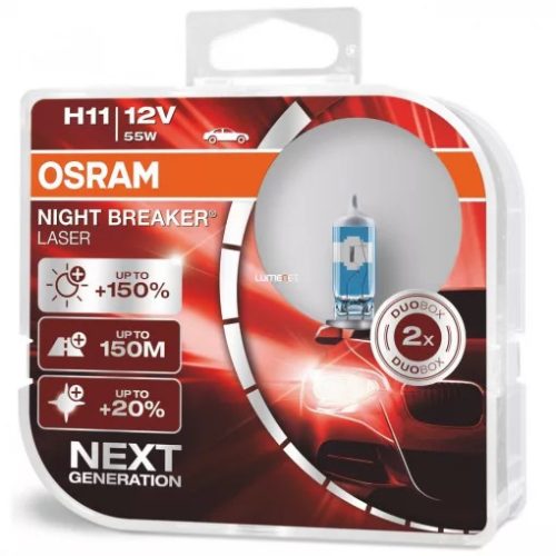 Osram Night Breaker Laser H11 +150% halogén izzó 55W