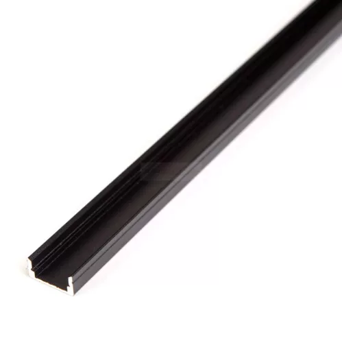 Alumínium profil LED szalaghoz fekete 2000x7x8 mm - U profil