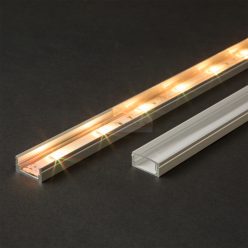   LED alumínium profil takaró búra átlátszó 2000mm 41010-hez