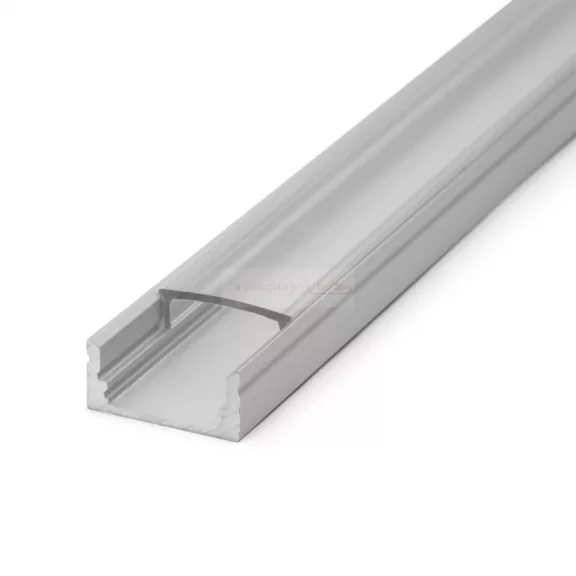 LED alumínium profil takaró búra átlátszó 2000mm 41010-hez