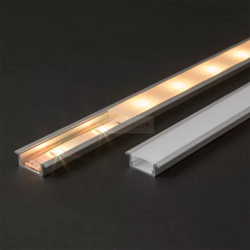 LED alumínium profil sín 1000x23(17)x8mm süllyeszthető U profil