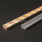 LED alumínium profil sín 1000x23(17)x8mm süllyeszthető U profil