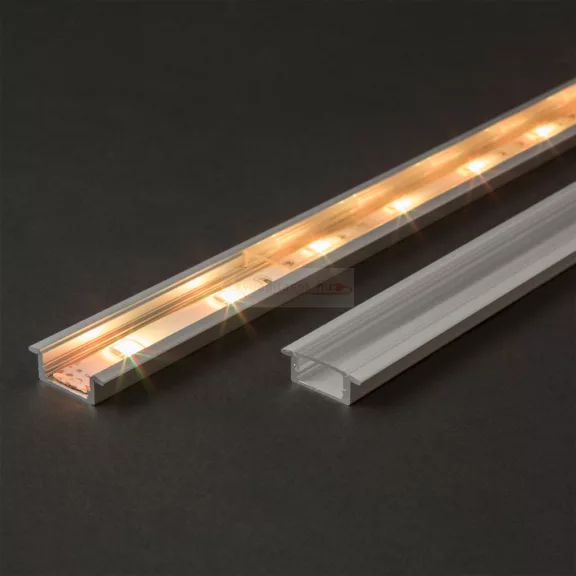LED alumínium profil sín 1000x23(17)x8mm süllyeszthető U profil
