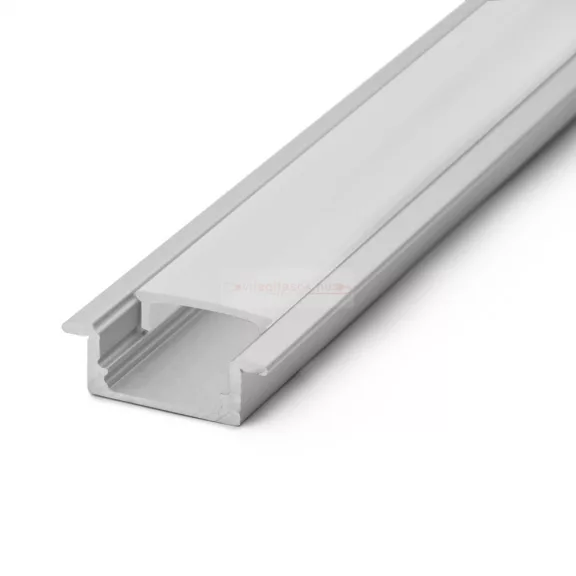 LED alumínium profil sín 2000x23(17)x8mm süllyeszthető U profil