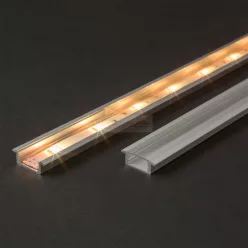   LED alumínium profil takaró búra átlátszó 2000mm 41011-hez