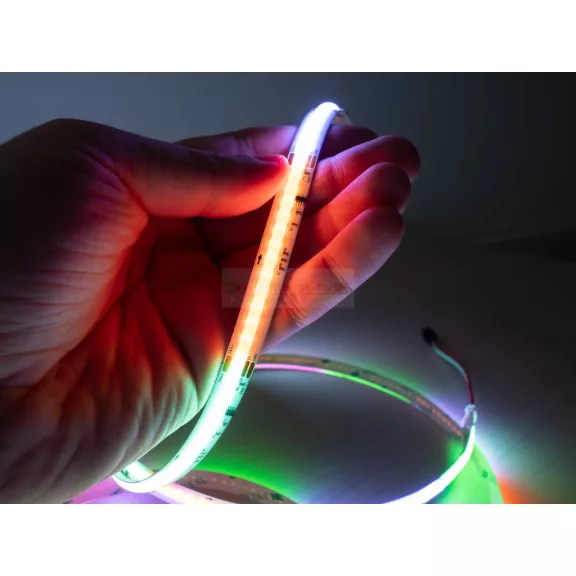 Digitális COB LED szalag (futófény) beltéri 784 LED/m (24 Volt,19W) - DRGB+NW, 5 méter