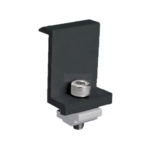 Napelem rögzítőelem szélső rögzítő elem 35mm - fekete