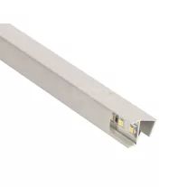   GLASS SHELF Fehér - üvegpolc profil LED szalaghoz (Opál búrával)