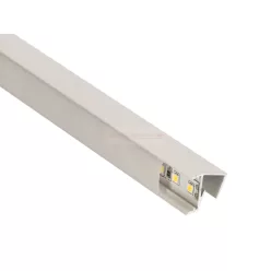   GLASS SHELF Fehér - üvegpolc profil LED szalaghoz (Opál búrával)