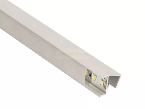 GLASS SHELF Fehér - üvegpolc profil LED szalaghoz (Opál búrával)