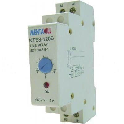 Időrelé, meghúzás késleltetés 10-120s