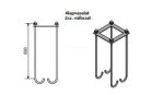 Alapvasalat acél lámpaoszlophoz 852