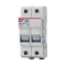 Szolár hengeres biztosító aljzat 10x38mm 2P 1000V PMX-10