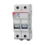 Szolár hengeres biztosító aljzat 10x38mm 2P 1000V PMX-10