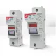 Szolár hengeres biztosító aljzat 10x38mm 2P 1000V PMX-10 kijelzővel