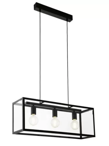 CHARTERHOUSE Függ E27 3x60W 78x25cm fk
