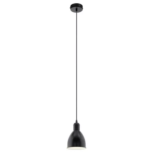 PRIDDY Függeszték E27 60W 15,5cm fekete