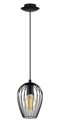 NEWTOWN Függeszték E27 60W 16cm fekete