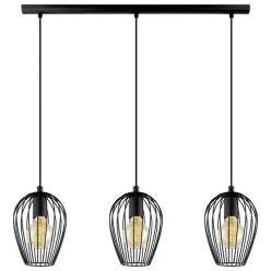 NEWTOWN Függeszték E27 3x60W fekete