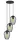 NEWTOWN Függeszték E27 3x60W 38cmfekete