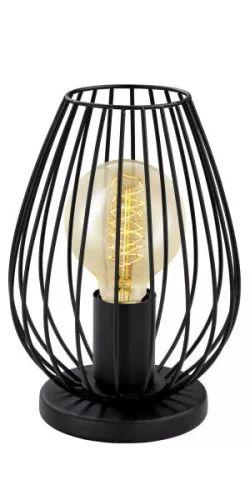 NEWTOWN Asztali E27 60W fekete