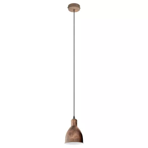 PRIDDY 1 Függ.E27 60W 15,5cm antik réz