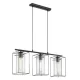 LONCINO Függeszték E27 3x60Wfekete/átl.