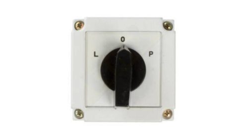 Tokozott Ipari forgókapcsoló  3P 10A IP55  irányváltó