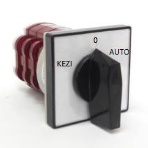 Ipari forgókapcsoló beépíthető 2P 10A IP40  KEZI-0-AUTO állású választókapcsoló